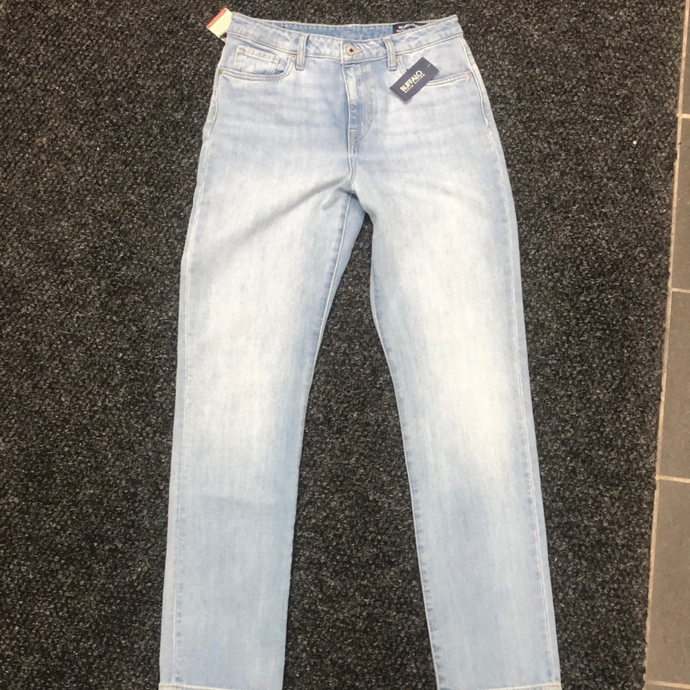 Buffalo David Bitton Blue Slim Jeans with Faded Look